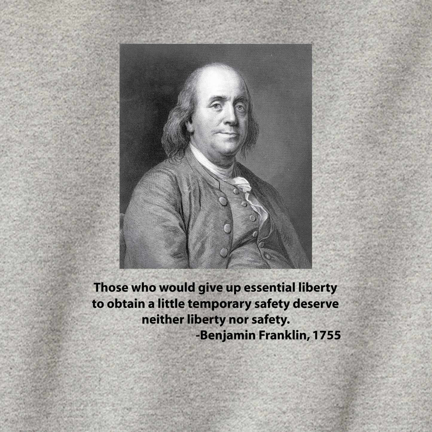 Benjamin Franklin - Essential Liberty - Hoodie