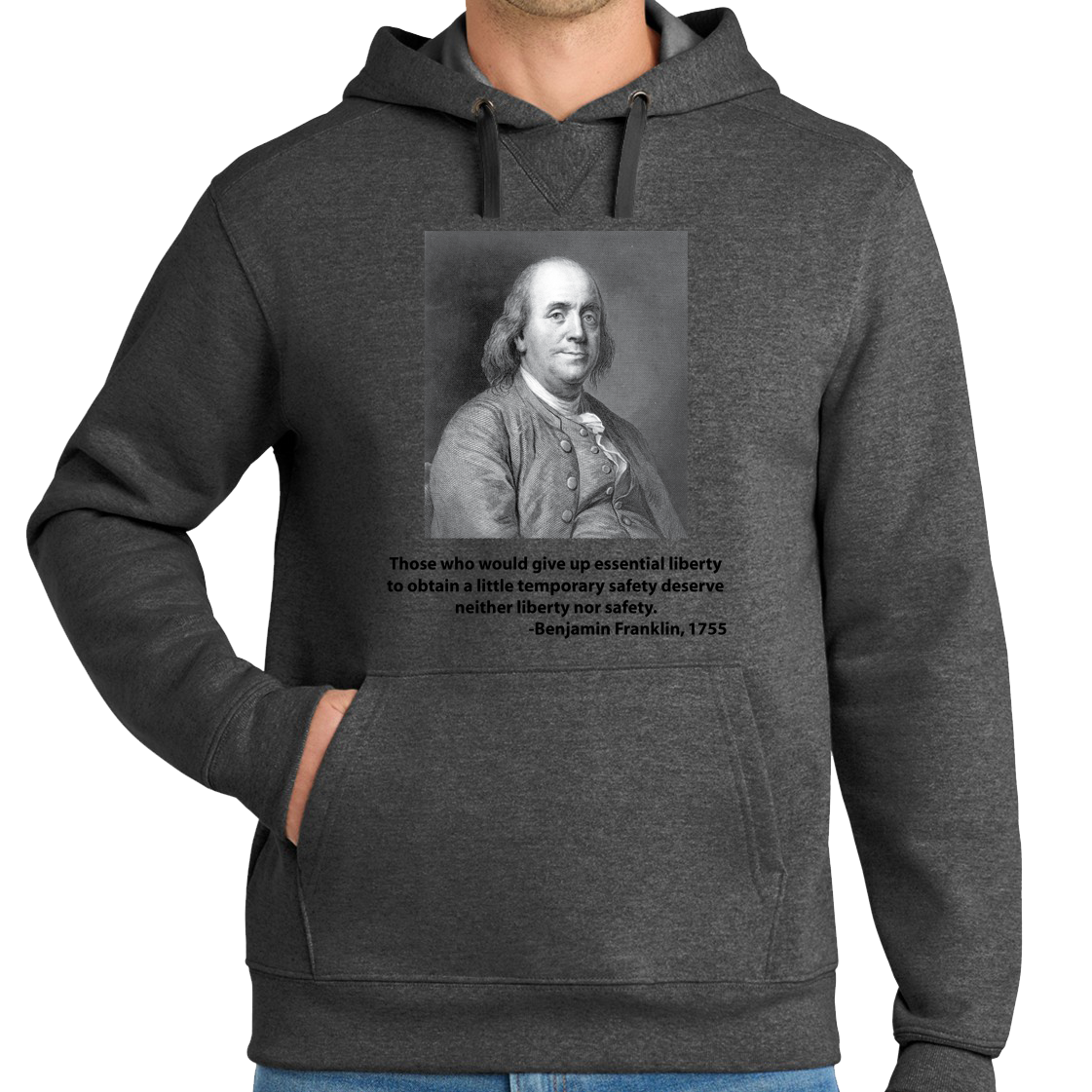 Benjamin Franklin - Essential Liberty - Hoodie
