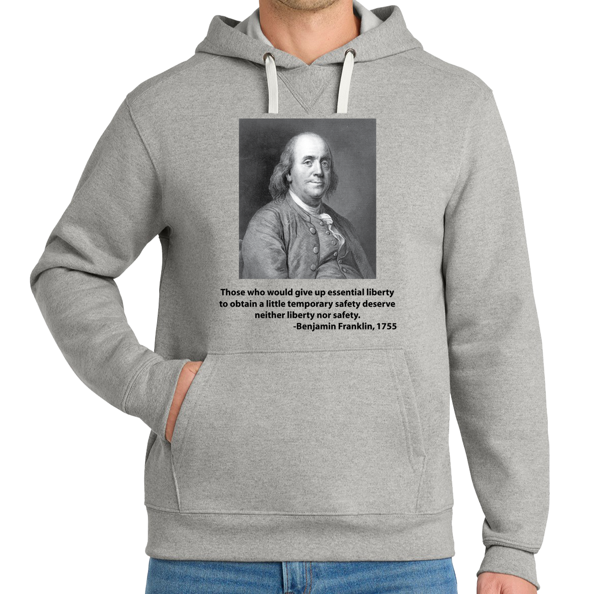 Benjamin Franklin - Essential Liberty - Hoodie