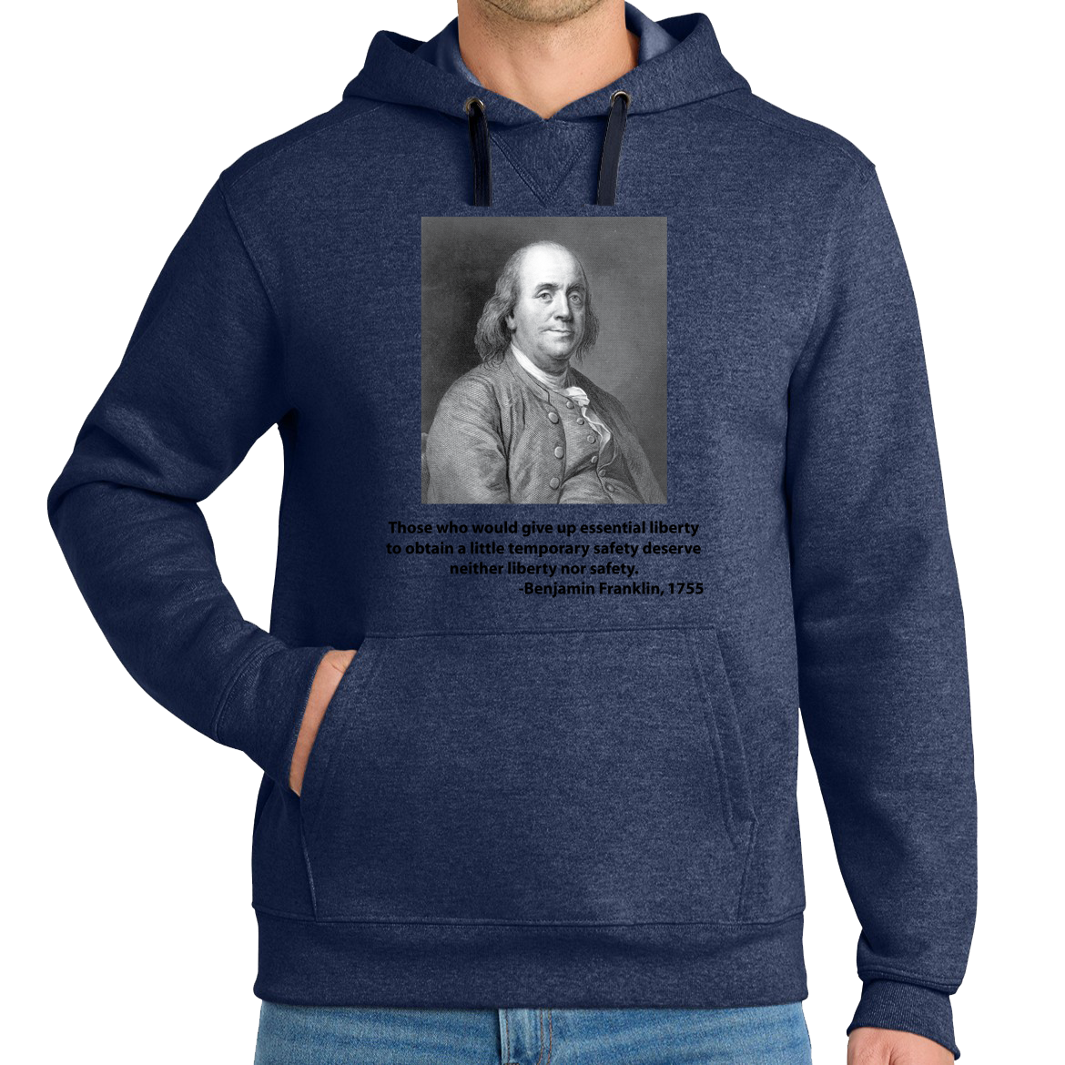 Benjamin Franklin - Essential Liberty - Hoodie