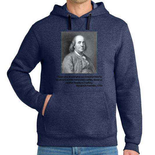 Benjamin Franklin - Essential Liberty - Hoodie