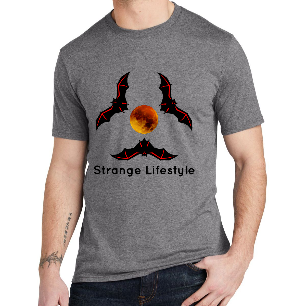 Strange Lifestyle™ TriBat Logo Tee (multiple colors)