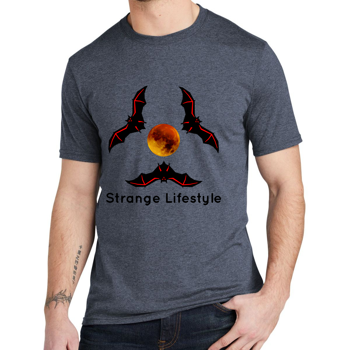 Strange Lifestyle™ TriBat Logo Tee (multiple colors)