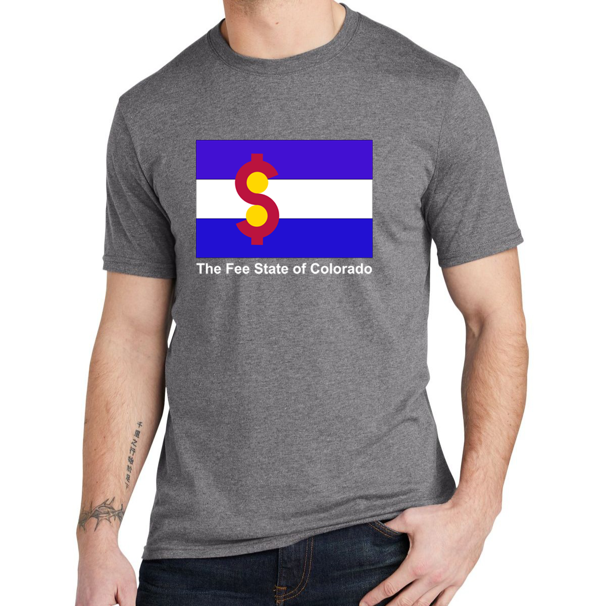 The Fee State of CO Flag Tee (multiple colors available)