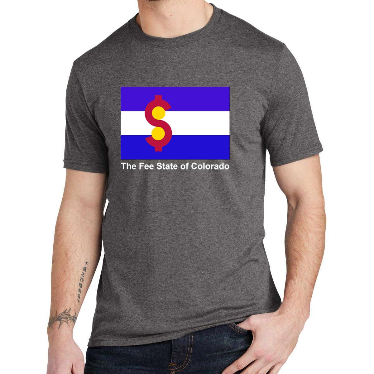 The Fee State of CO Flag Tee (multiple colors available)