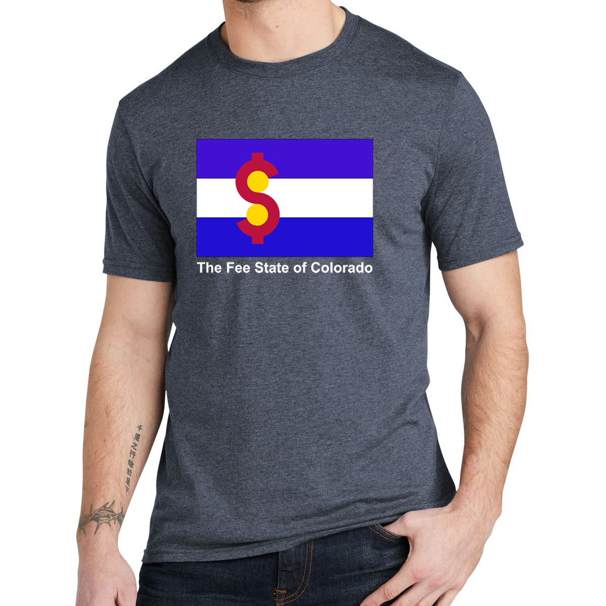 The Fee State of CO Flag Tee (multiple colors available)