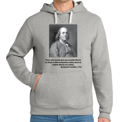Benjamin Franklin - Essential Liberty - Hoodie