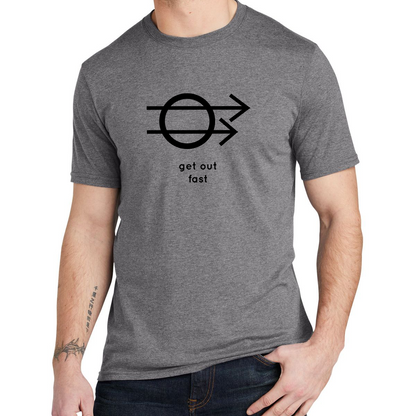 Hobo Signs - Get Out Fast - Tee (multiple colors)