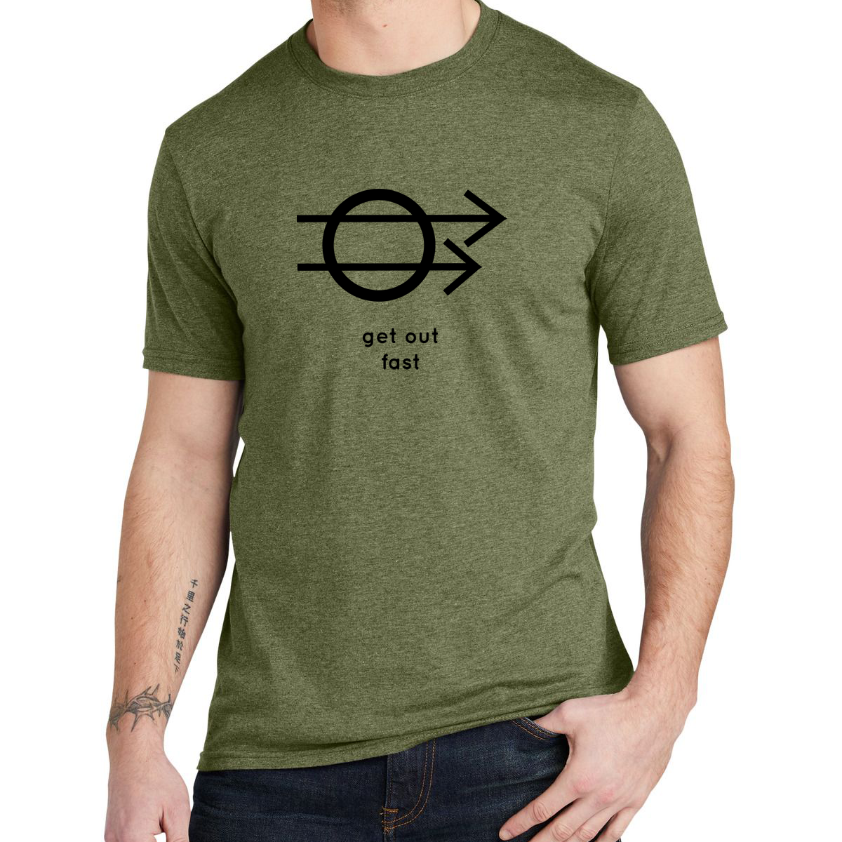 Hobo Signs - Get Out Fast - Tee (multiple colors)