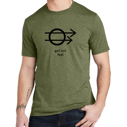 Hobo Signs - Get Out Fast - Tee (multiple colors)