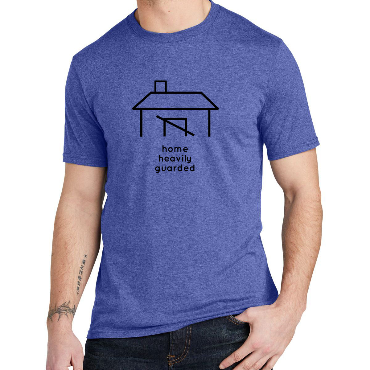 Hobo Signs - Home Heavily Guarded - Tee (multiple colors)